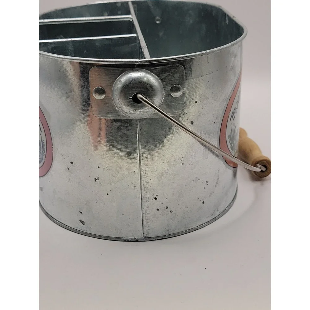 Tennessee Volunteers Galvanized Metal Utensil Caddy Holder Go Big Orange UT Vols